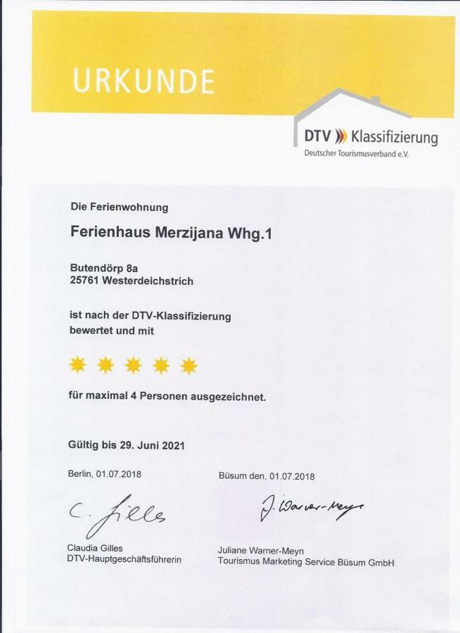 Ferienhaus Merzijana Бюзум Екстер'єр фото